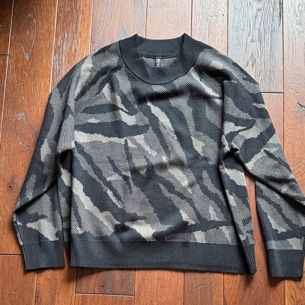 Athleta Black  and Gray Sweater
